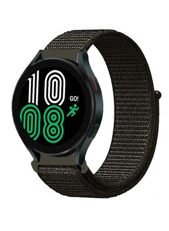 بيرفيي سوار بديل مصنوع من النايلون بتصميم لولبي، ويستخدم لساعة سامسونج جالاكسي 4، بمقاس 40/44 مم. كاكي كارغو - Image 2