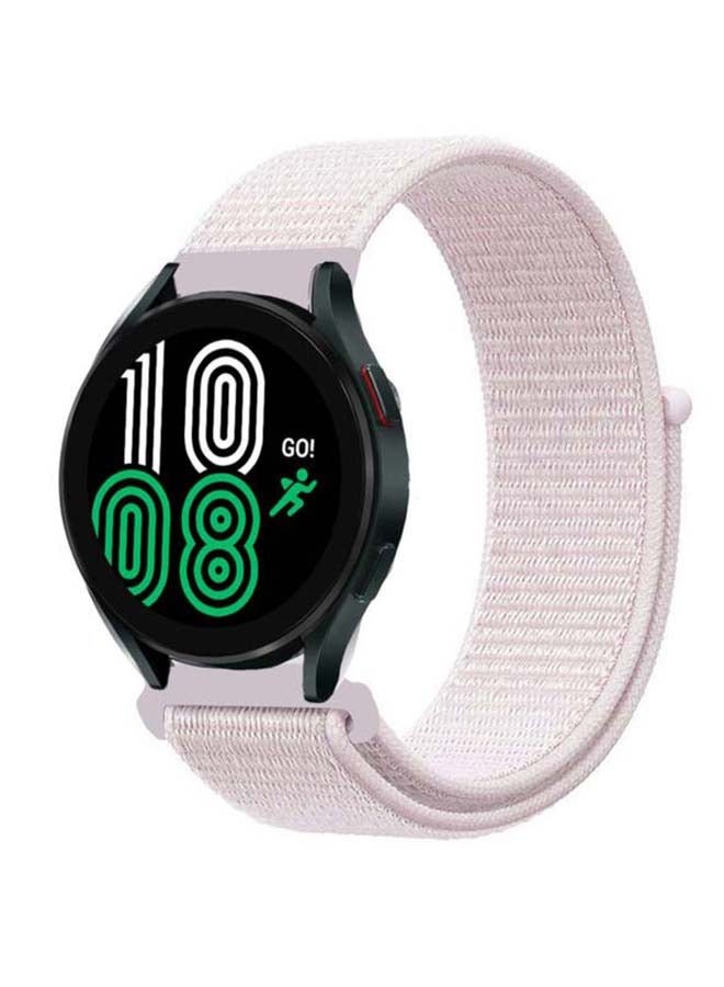 بيرفيي سوار بديل مصنوع من النايلون بتصميم لولبي، ويستخدم لساعة سامسونج جالاكسي 4، بمقاس 40/44 مم. وردي بيرل - Image 2