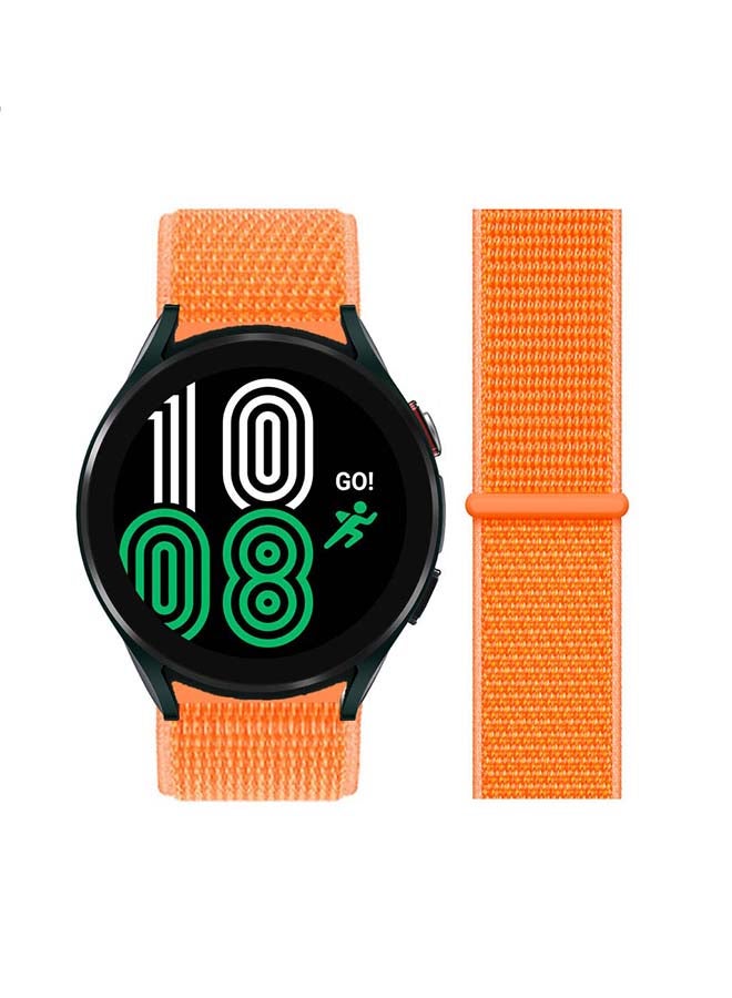 Perfii Replacement Nylon Loop Band 20mm For Samsung Galaxy Watch4 40/44mm Papaya - Image 1