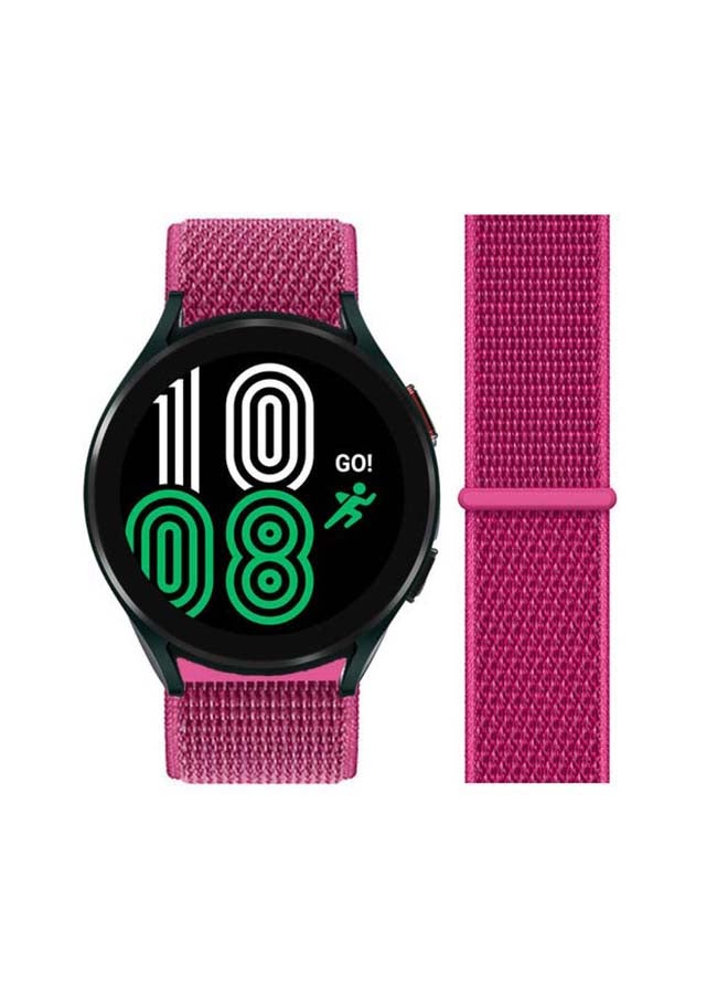 Perfii Replacement Nylon Loop Band 20mm For Samsung Galaxy Watch4 40/44mm Dragon Fruit - Image 1