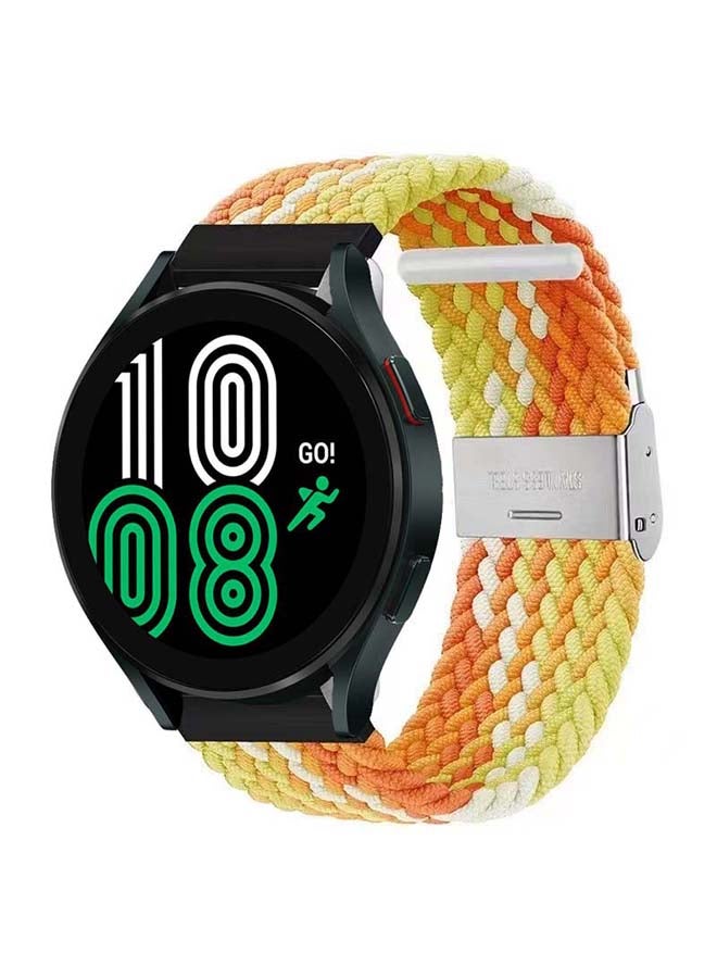 بيرفيي سوار حلقي منفرد مضفر قابل للتعديل لساعة سامسونج جالاكسي 4 قياس 40/44 مم متعدد الألوان - Image 2