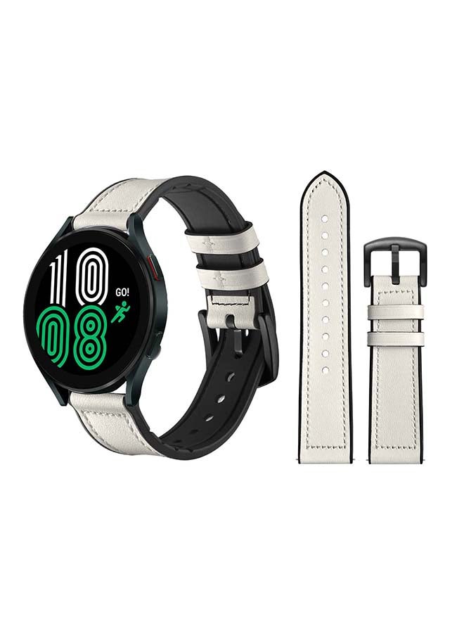 Perfii Replacement Band For Samsung Galaxy Watch 4 White - Image 1