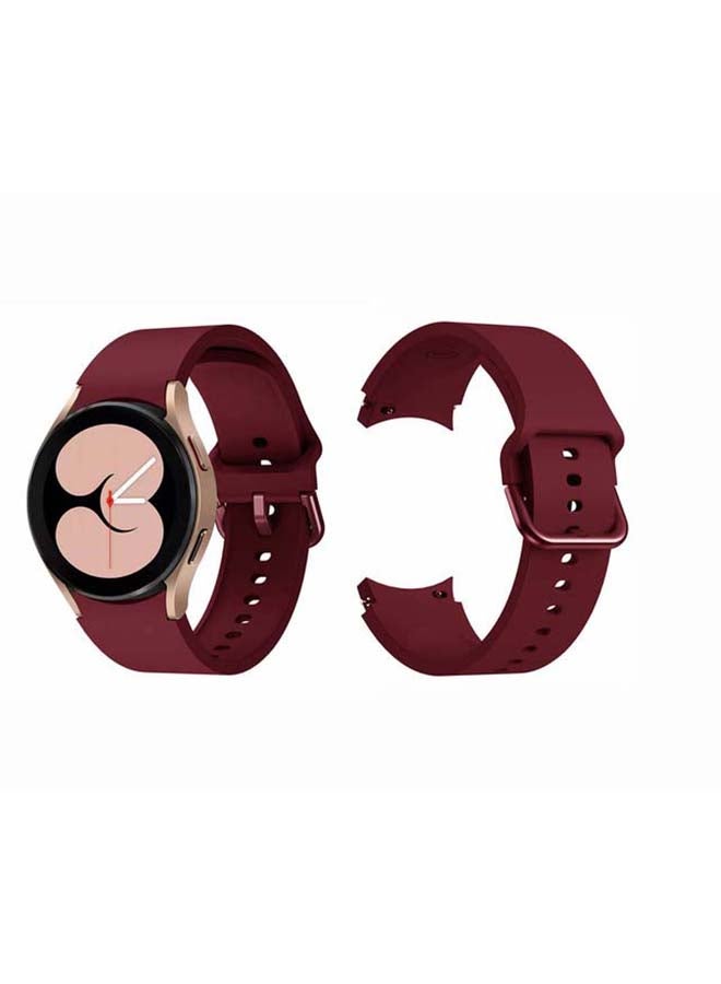 Perfii Replacement Band For Samsung Galaxy Watch 4 Wine Red  - Image 2