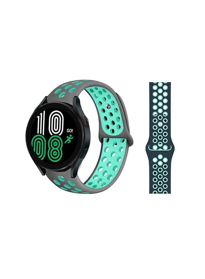 Perfii Replacement Band For Samsung Galaxy Watch 4 Grey/Green - Image 1