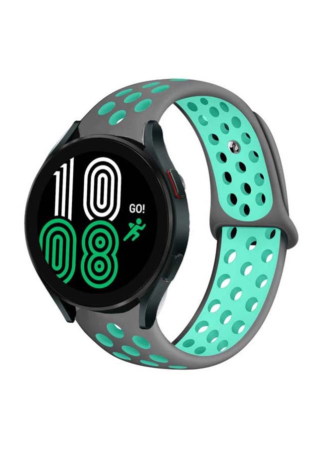 Perfii Replacement Band For Samsung Galaxy Watch 4 Grey/Green - Image 2