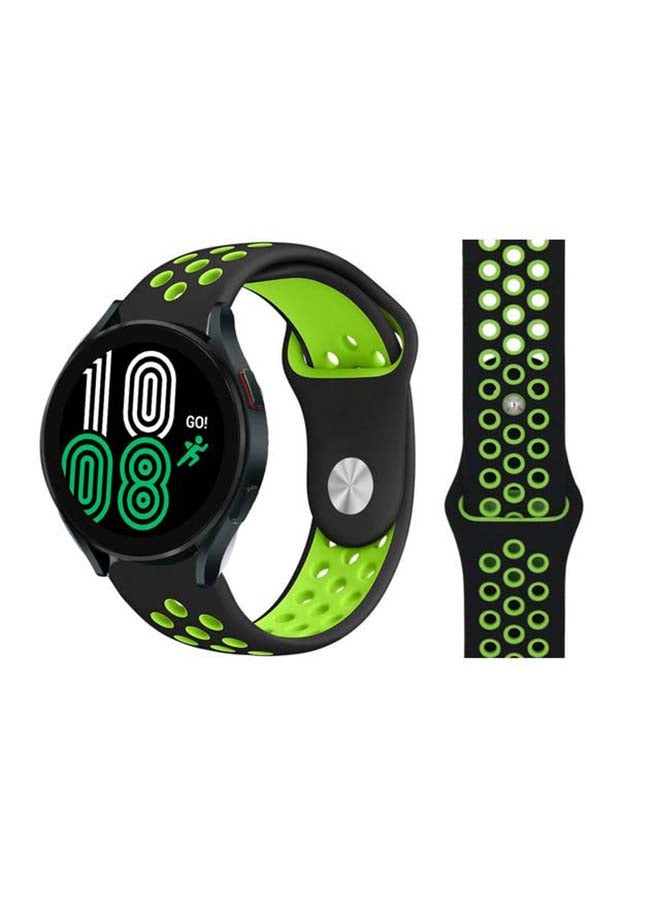 Perfii Replacement Band For Samsung Galaxy Watch 4 Black/Green - Image 1