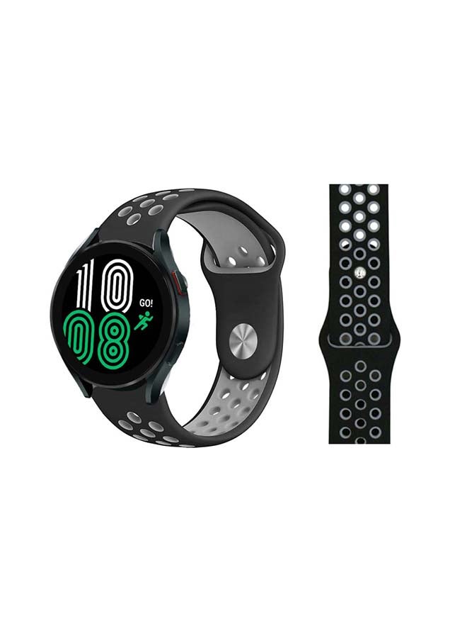 Perfii Replacement Band For Samsung Galaxy Watch 4 Black/Cool Grey - Image 1