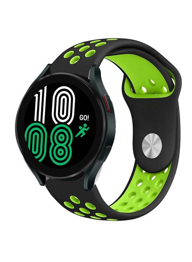 Perfii Replacement Band For Samsung Galaxy Watch 4 Black/Green - Image 2