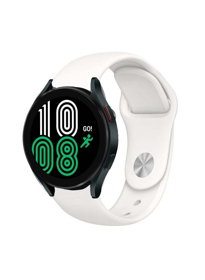 Perfii Replacement Band For Samsung Galaxy Watch4 Soft White - Image 2