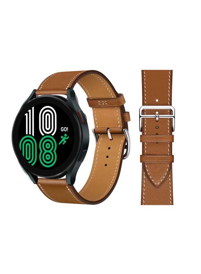 Perfii Replacement Band For Samsung Galaxy Watch4 Supreme Brown - Image 1
