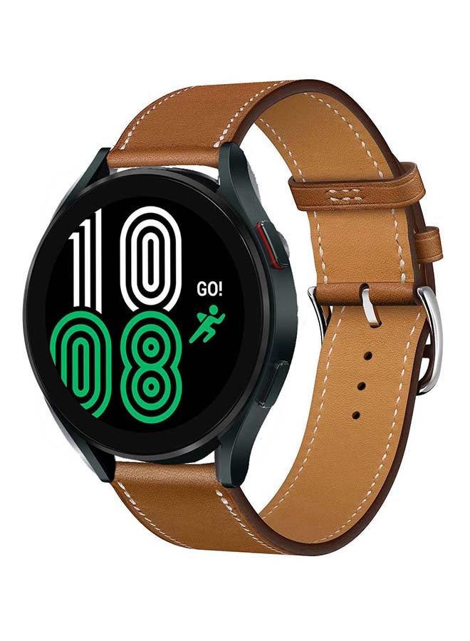 Perfii Replacement Band For Samsung Galaxy Watch4 Supreme Brown - Image 2