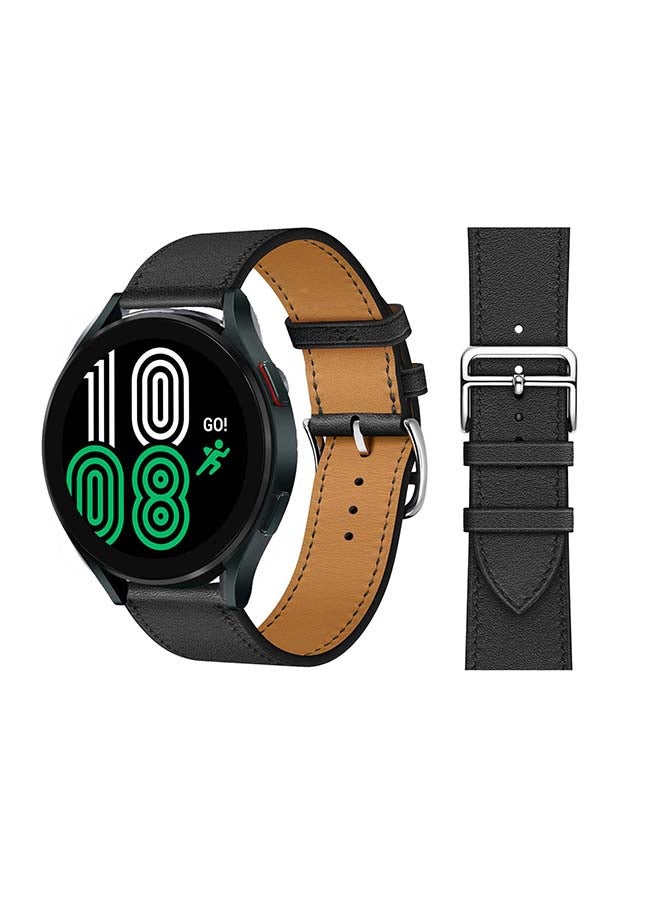 Perfii Replacement Band For Samsung Galaxy Watch4 Supreme Black/Silver - Image 1