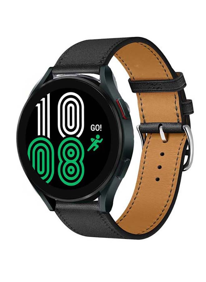 Perfii Replacement Band For Samsung Galaxy Watch4 Supreme Black/Silver - Image 2