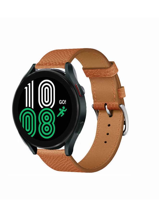 Perfii Replacement Band For Samsung Galaxy Watch4 Brown Lines - Image 2