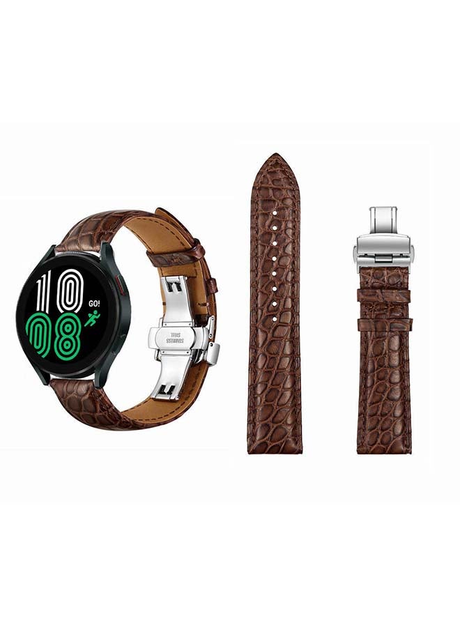 بيرفيي سوار بديل أصلي من جلد التمساح لساعة سامسونج جالاكسي 4 - Image 1