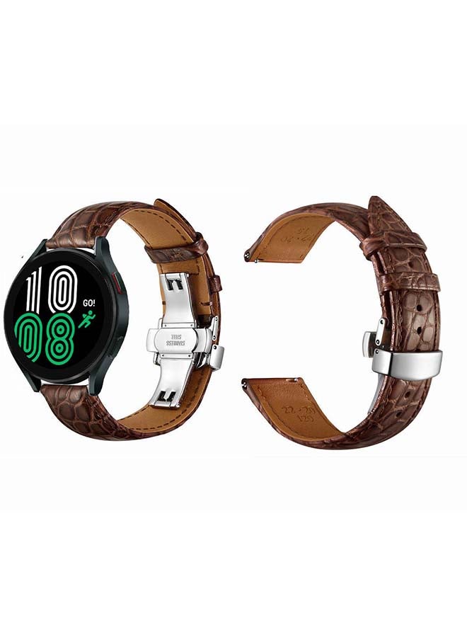 بيرفيي سوار بديل أصلي من جلد التمساح لساعة سامسونج جالاكسي 4 - Image 2