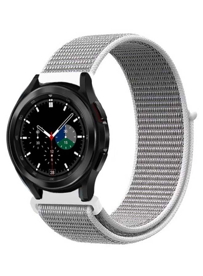 بيرفيي سوار بديل من النايلون، لساعة سامسونج جالاكسي ووتش 4. فضي صدفي - Image 2