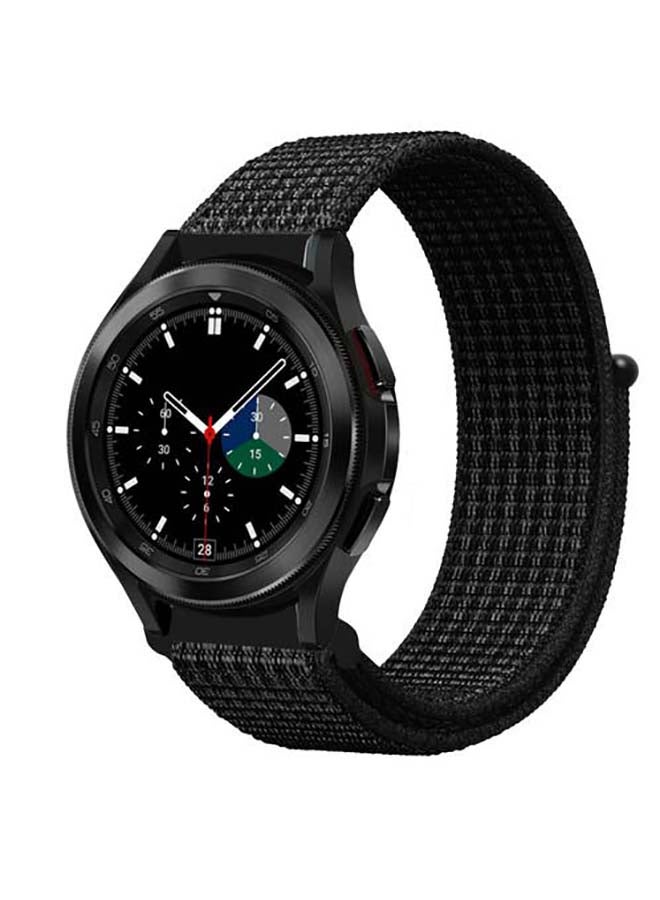 Perfii Nylon Replacement Band For Samsung Galaxy Watch4 Black/White - Image 2