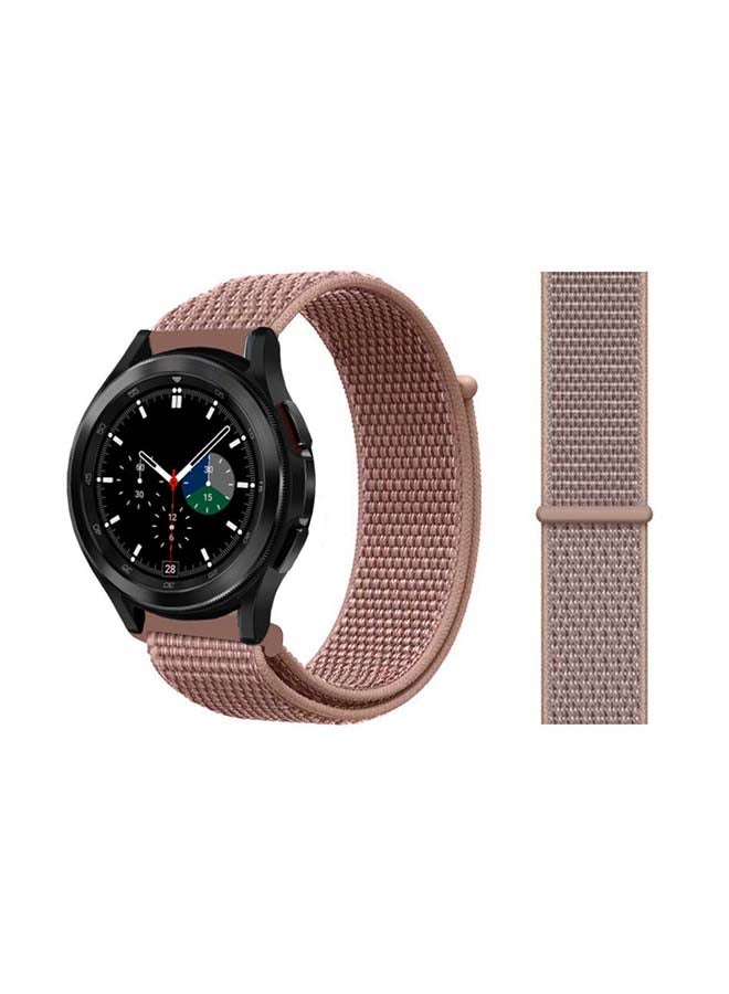 Perfii Nylon Replacement Band For Samsung Galaxy Watch4 Rose Pink - Image 1