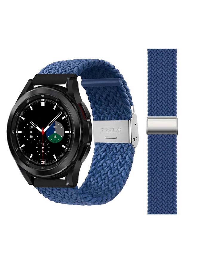 Perfii Adjustable Braided Band for Samsung Galaxy Watch4 Atlantic Blue - Image 1