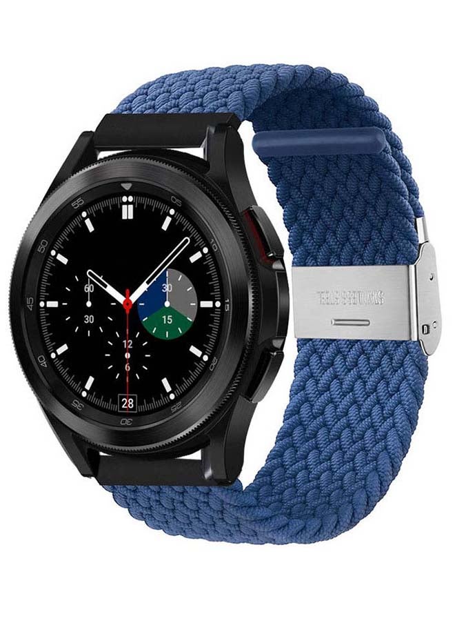 Perfii Adjustable Braided Band for Samsung Galaxy Watch4 Atlantic Blue - Image 2