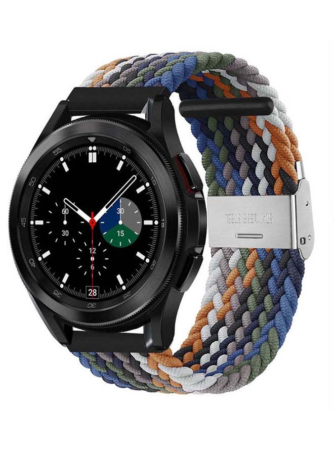 Perfii Adjustable Braided Band for Samsung Galaxy Watch4 Demin Multi - Image 2
