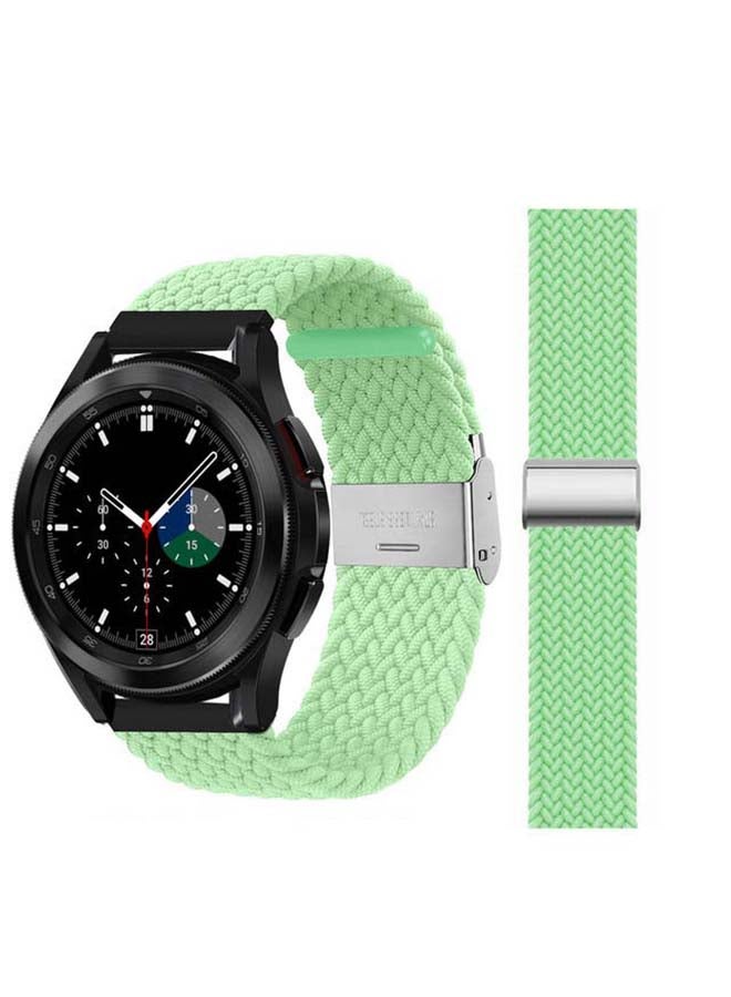 Perfii Adjustable Braided Band for Samsung Galaxy Watch4 Pistachio - Image 1