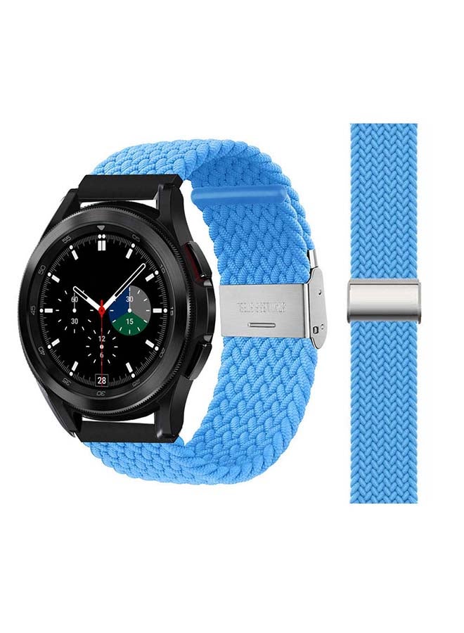 Perfii Adjustable Braided Band For Samsung Galaxy Watch4 Sky Blue - Image 1