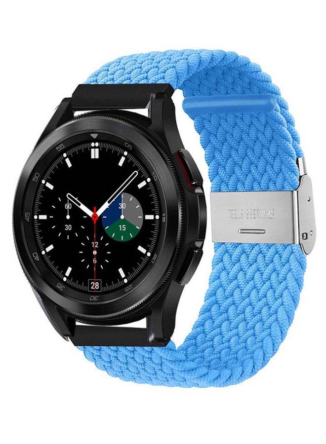 Perfii Adjustable Braided Band For Samsung Galaxy Watch4 Sky Blue - Image 2