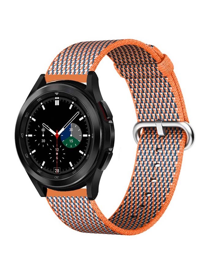 Perfii Replacement Band For Samsung Galaxy Watch4 Orange Check - Image 2