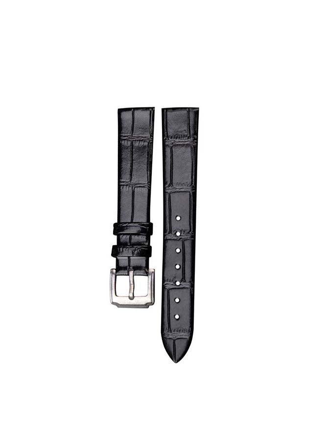 Perfii Genuine Leather Replacement Band for Samsung Galaxy Watch4 42/46mm Black - Image 2