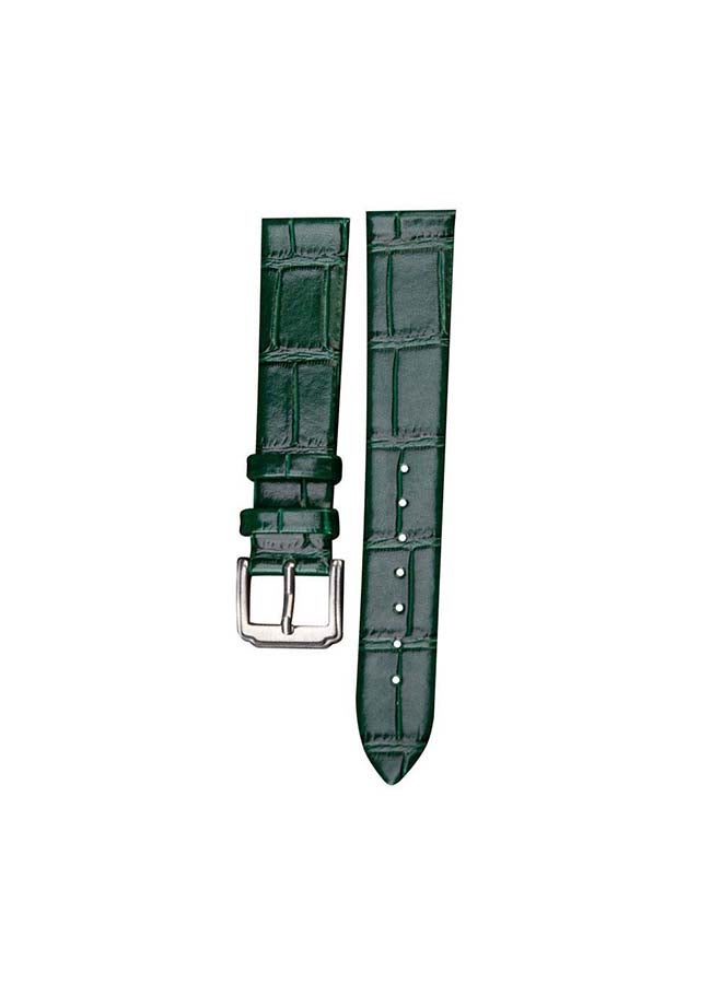 Perfii Genuine Leather Replacement Band for Samsung Galaxy Watch4 42/46mm Green - Image 2