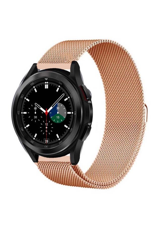 بيرفيي سوار بديل لساعة سامسونج جالاكسي 4 مقاس 42/46 مم ذهبي وردي - Image 2