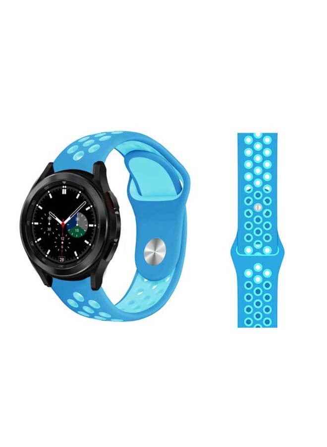 بيرفيي سوار بديل من السيليكون بتصميم منقط لساعة سامسونج جالاكسي 4 مقاس 42/46 مم متعدد الألوان - Image 1