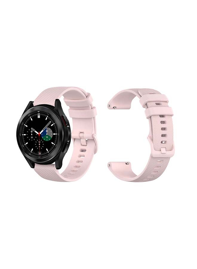 Perfii Matrix Silicone Replacement Band for Samsung Galaxy Watch4 42/46mm Pink - Image 2