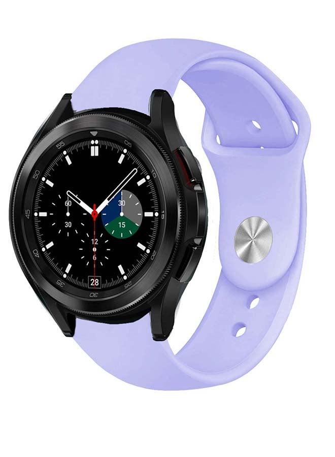 بيرفيي سوار بديل من السيليكون الصلب لساعة سامسونج جالاكسي 4 مقاس 42/46 مم أرجواني - Image 2