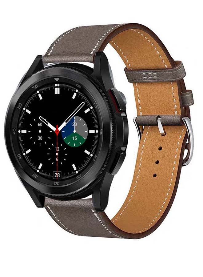 Perfii Genuine Leather Replacement Band for Samsung Galaxy Watch4 42/46mm Multicolour - Image 2