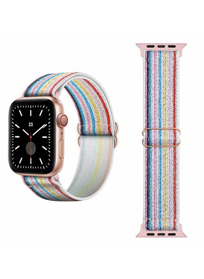 Perfii Funky Adjustable Braided Solo Band For Apple Watch Series 6/SE/5/4/3/2/1 44/42mm Multicolour