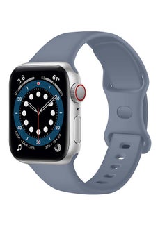 Perfii Infinity Solid Silicone Replacement Band for Apple Watch Series 1/2/3/4/5/6/SE 44/42mm Purple  - Image 2