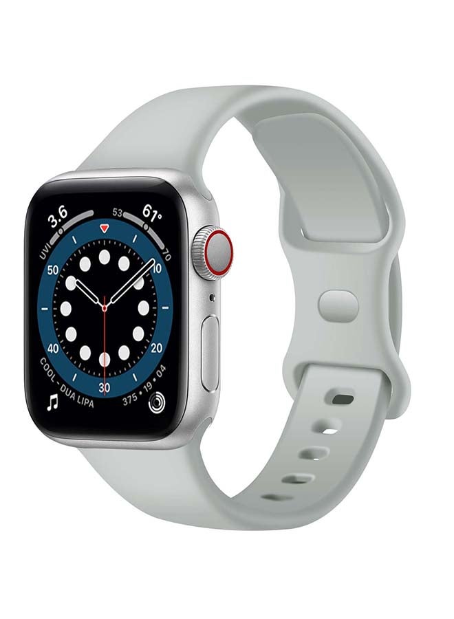 Perfii - Replacement Band For Apple Watch Series 1/2/3/4/5/6/SE 40/38mm Grey - Image 1