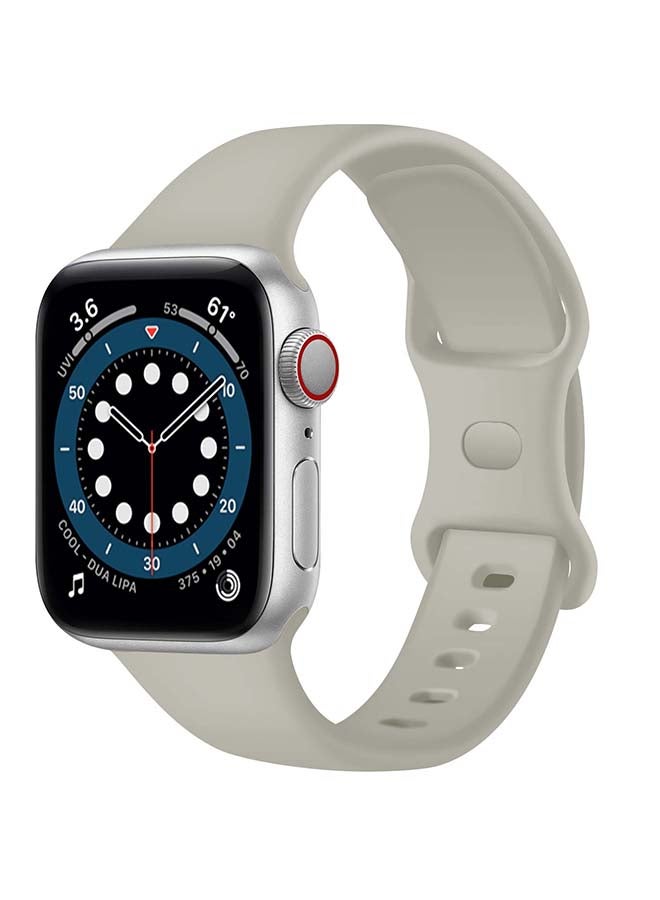 Perfii - Replacement Band For Apple Watch Series 1/2/3/4/5/6/SE 40/38mm Stone - Image 1
