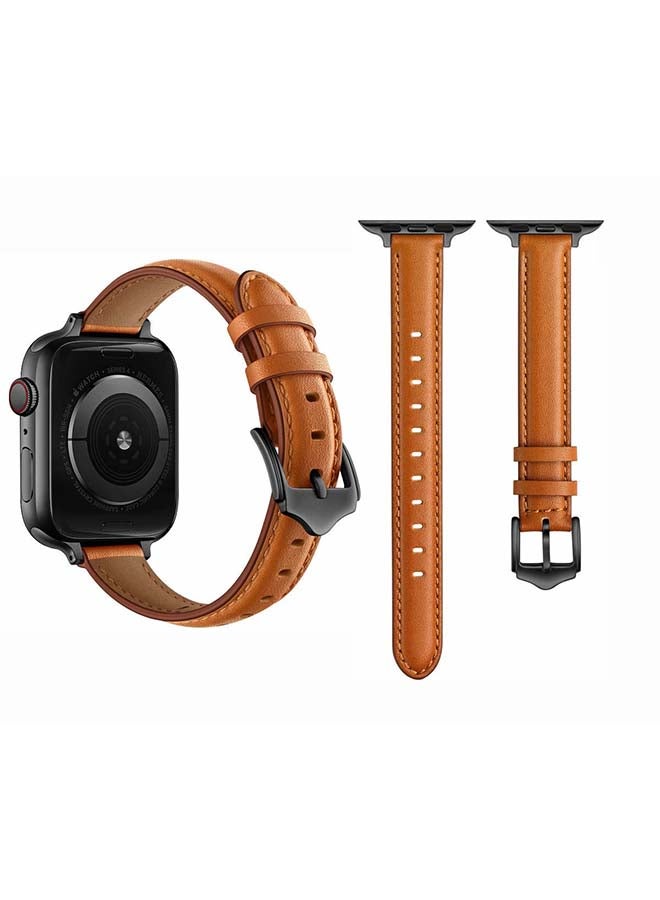 Replacement Band For Apple Watch Series 1/2/3/4/5/6/SE 40/38mm Brown/Black