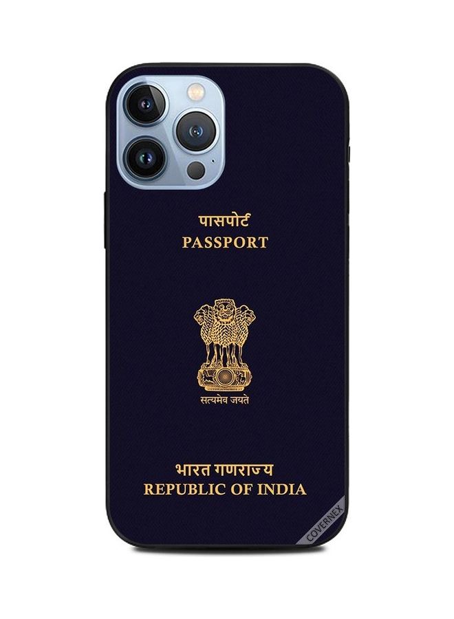 Covernex Apple iPhone 13 Pro Max Protective Case Cover Printed Featuring India Passport DESIGN_1306 - Image 1
