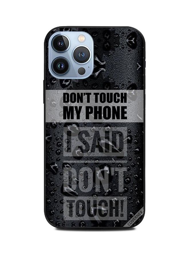 كوفرنيكس غطاء حماية واقٍ لهاتف أبل آيفون 13 برو ماكس دونت توتش ماي فون آي سايد - Image 1