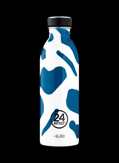 Lake Print Urban Lightest Insulated Stainless Steel Water Bottle Blue 6.5 x 21cm