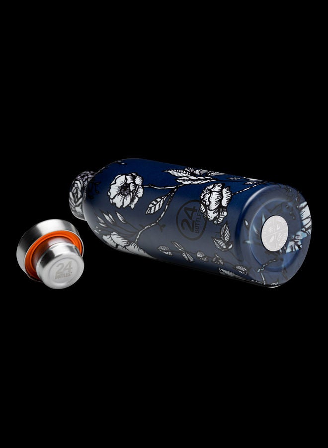 24Bottles Silent Purity Clima Double Walled Insulated Stainless Steel Water Bottle Blue 7.3 x 20.5cm - Image 3