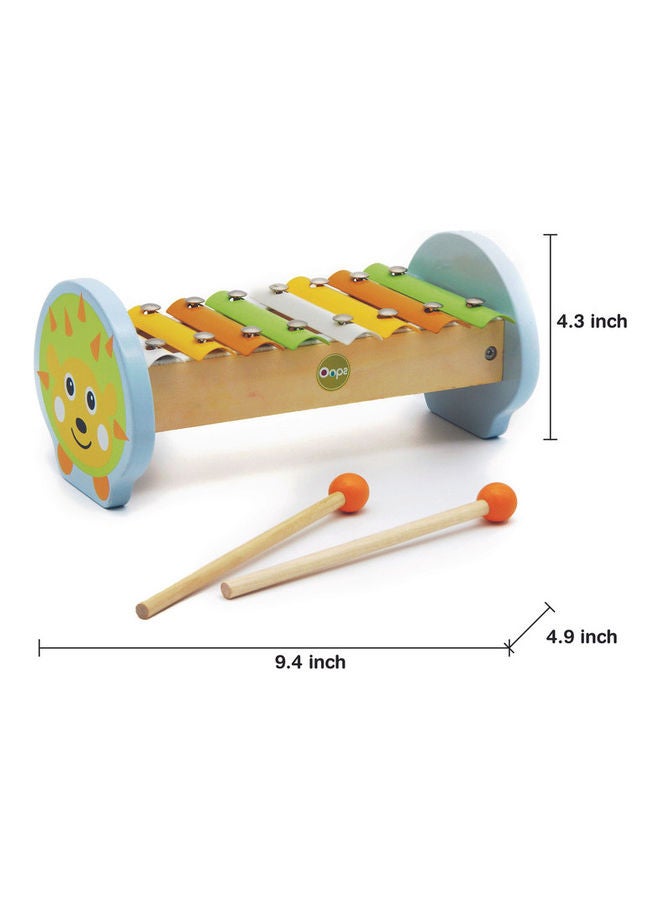 Oops! Happy Jazz Hedgehog Wooden Xylophone Toy For Kids 24cm - Image 4