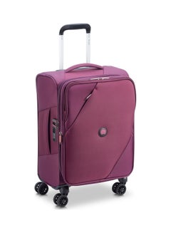 DELSEY Maringa Lightweight Small Cabin Luggage Trolley 55cm 4DW Purple  - Image 1