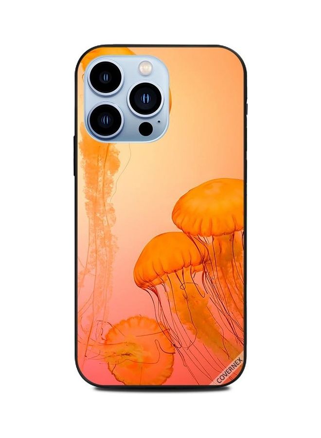 Covernex Protective Case Cover For Apple iPhone 13 Pro Orange Jelly Fish - Image 1