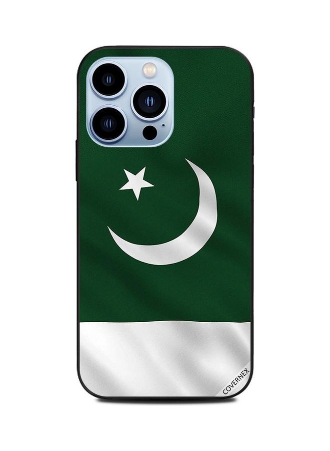 كوفرنيكس غطاء حماية واقٍ بطبعة رأسية لعلم باكستان لأبل آيفون 13 برو متعدد الألوان - Image 1